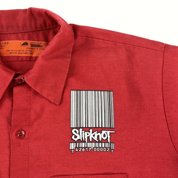 00's Slipknot Barcode Metal Band Button Up Shirt - Picture 7 of 9